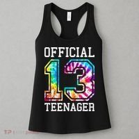 Tie Dye Teenager 13th Birthday Women's Tank Top thumb 3