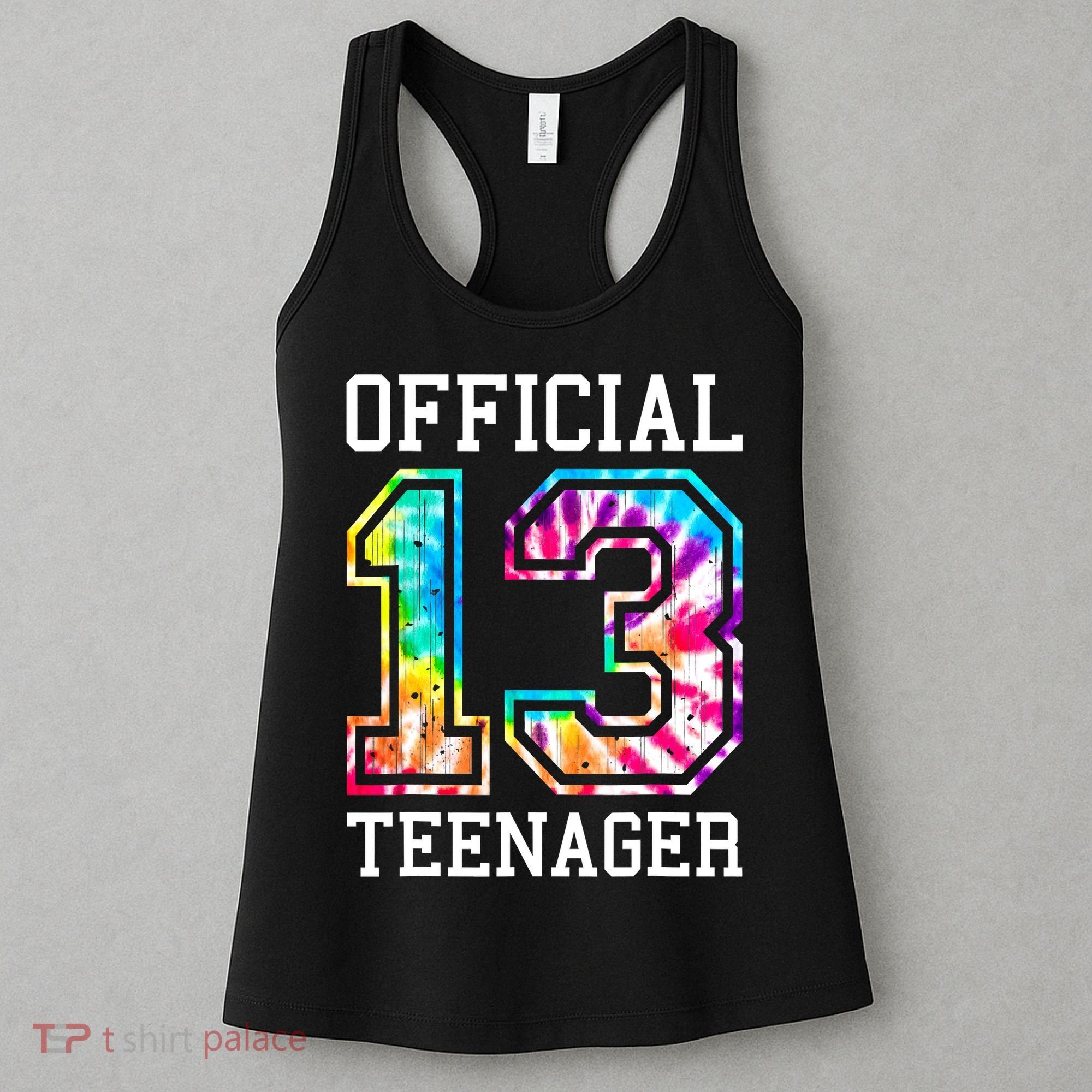Tie Dye Teenager 13th Birthday Women's Tank Top
