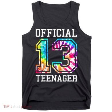 Tie Dye Teenager 13th Birthday Tank Top