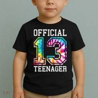Tie Dye Teenager 13th Birthday Toddler T-Shirt thumb 2