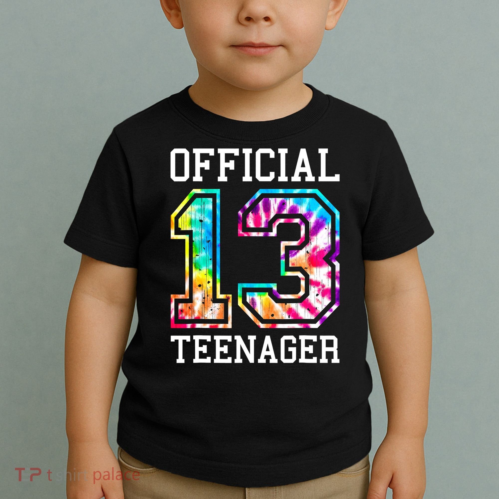 Tie Dye Teenager 13th Birthday Toddler T-Shirt