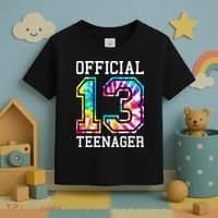 Tie Dye Teenager 13th Birthday Toddler T-Shirt thumb 3