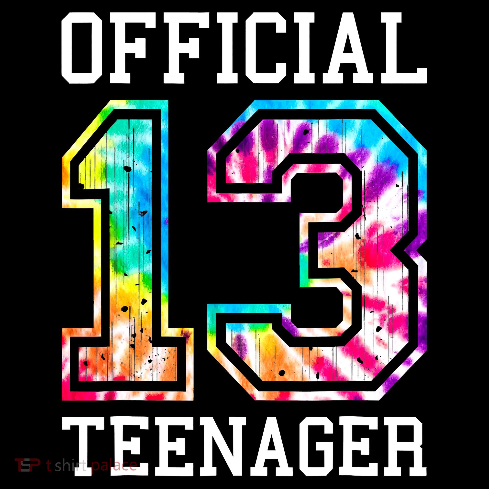 Tie Dye Teenager 13th Birthday Women's T-Shirt