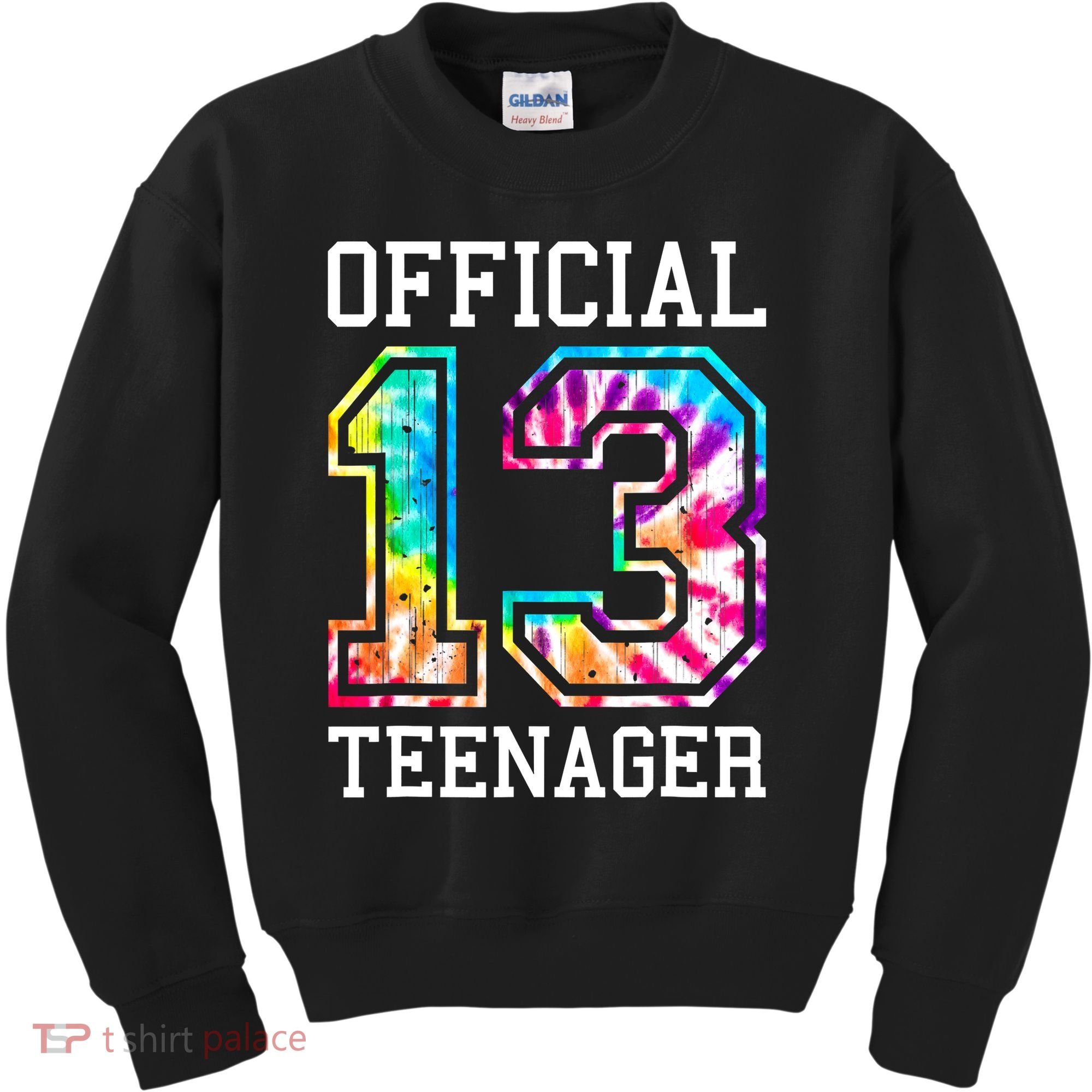 Tie Dye Teenager 13th Birthday Kids Sweatshirt