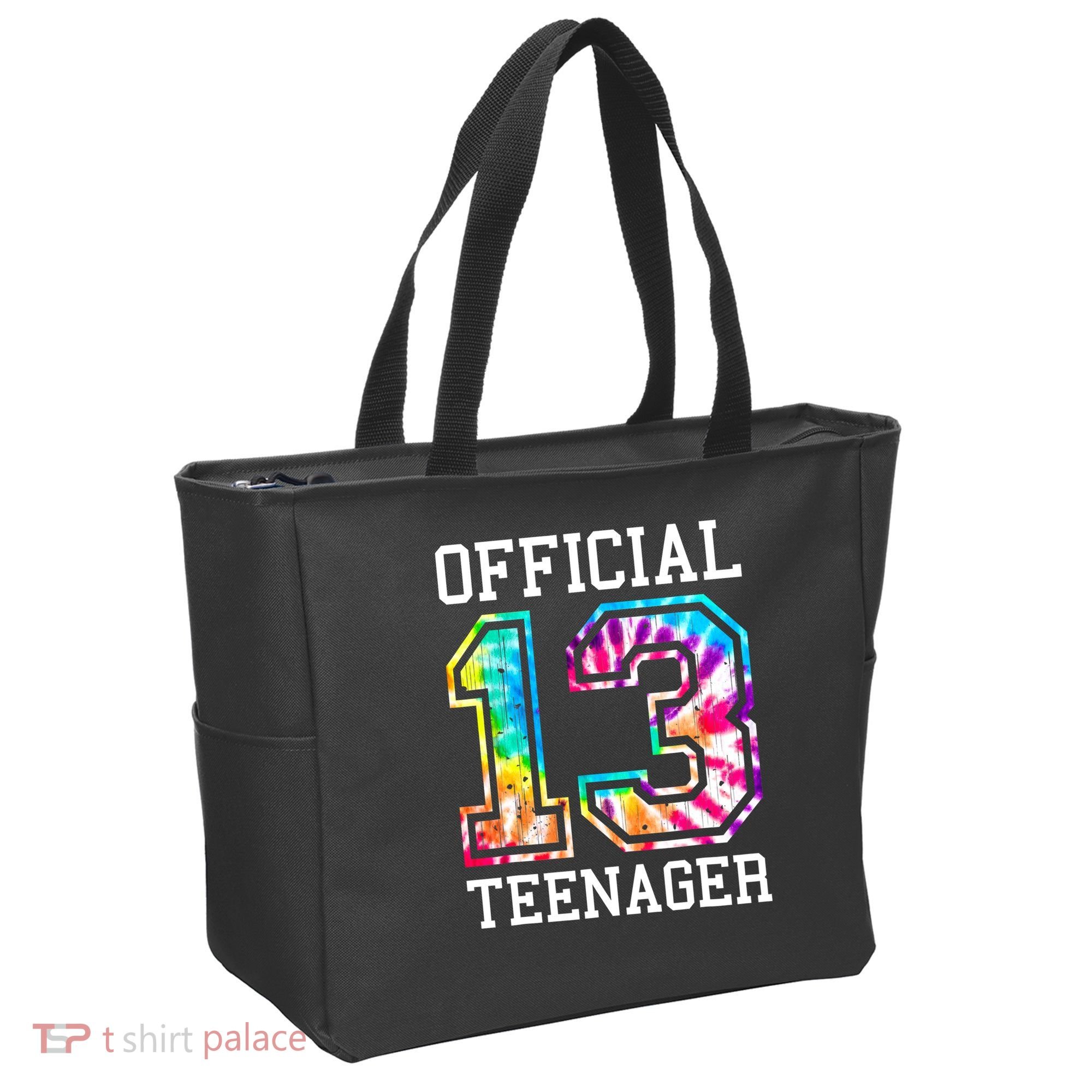 Tie Dye Teenager 13th Birthday Tote Bag