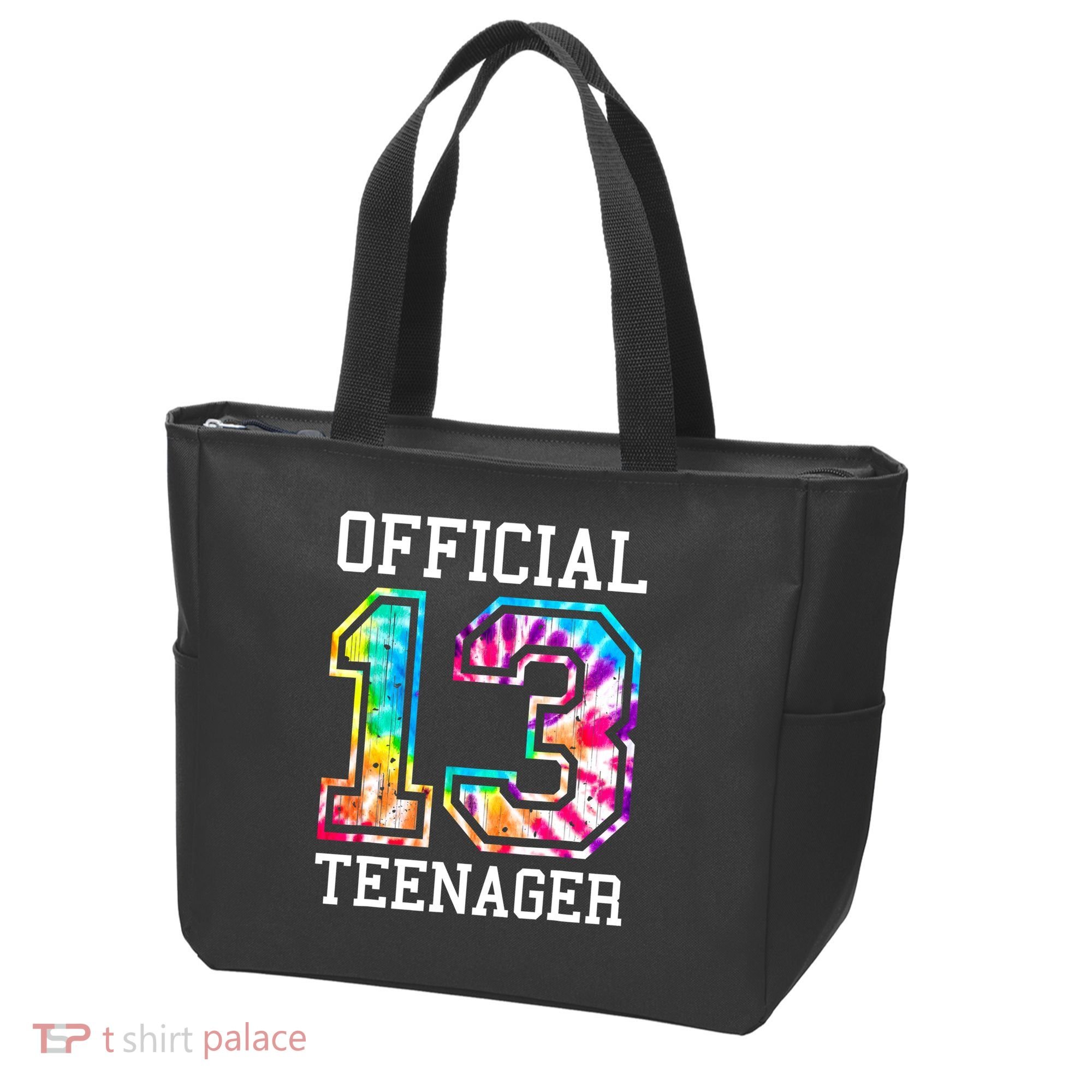 Tie Dye Teenager 13th Birthday Tote Bag