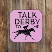 Talk Derby to me I Horse Owner Lover Jockey Coaster thumb 0