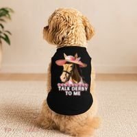 Talk Derby To Me Horse Racing Lover Doggie Tank thumb 2