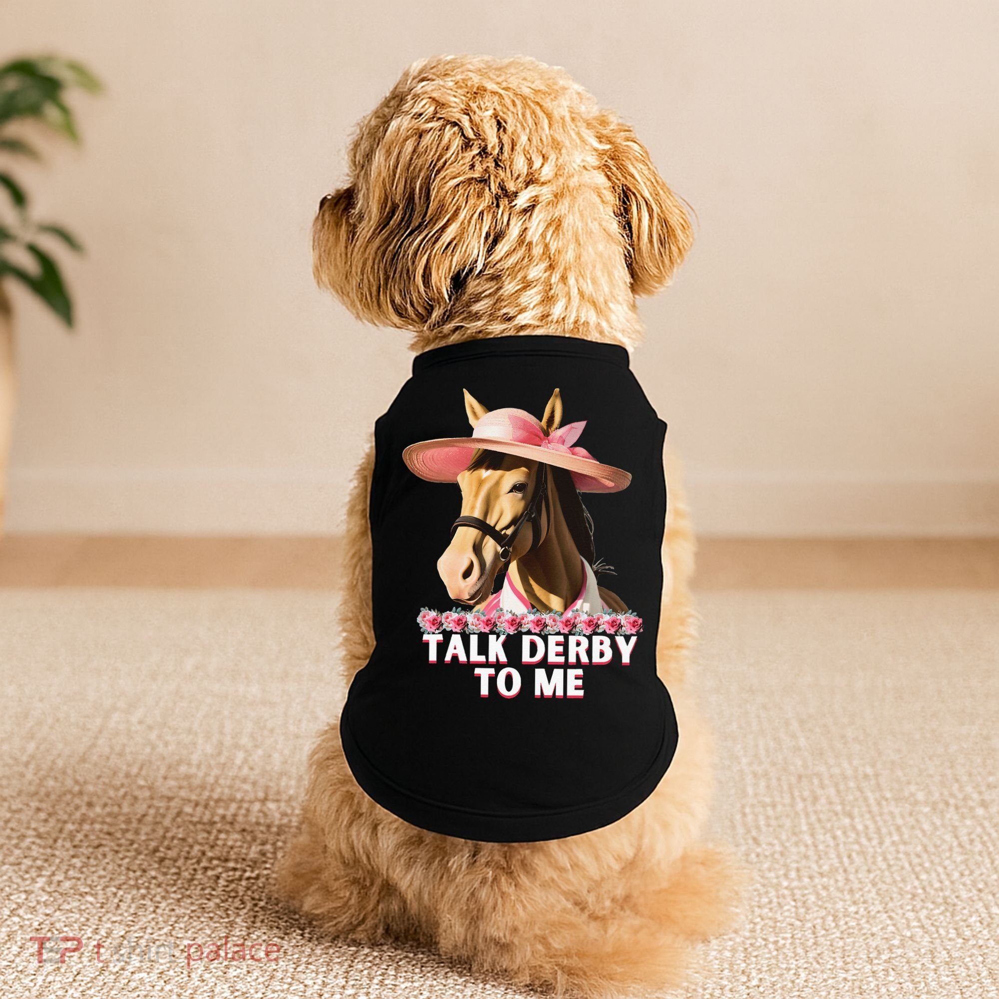 Talk Derby To Me Horse Racing Lover Doggie Tank