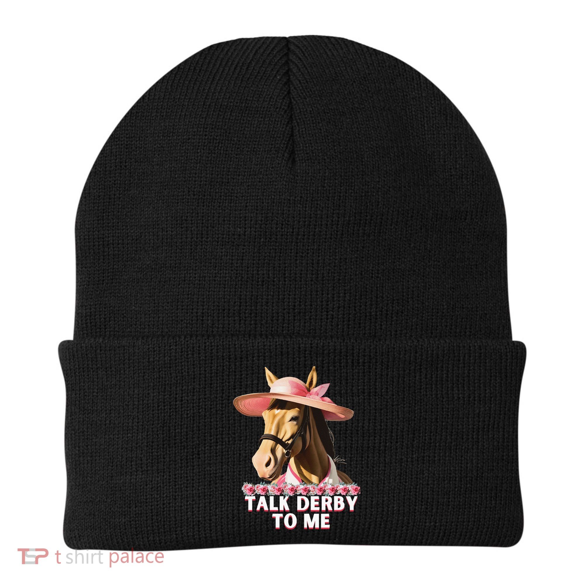 Talk Derby To Me Horse Racing Lover Beanie