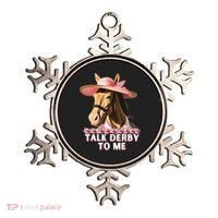 Talk Derby To Me Horse Racing Lover Ornament thumb 0