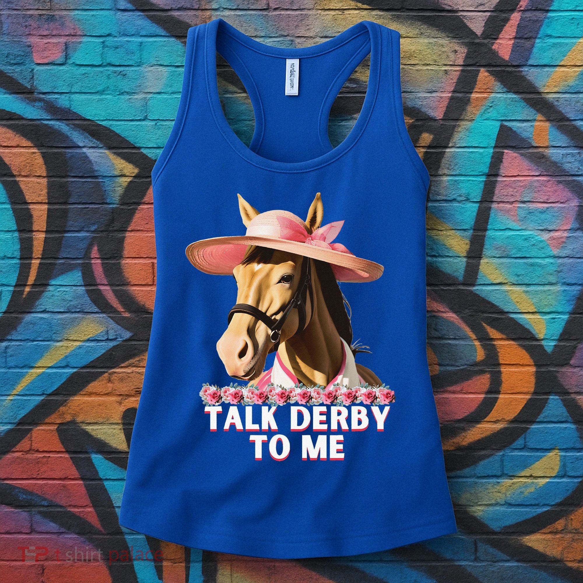 Talk Derby To Me Horse Racing Lover Women's Tank Top