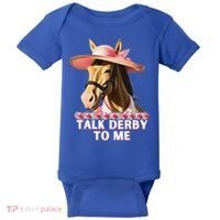 Talk Derby To Me Horse Racing Lover Baby Bodysuit thumb 0