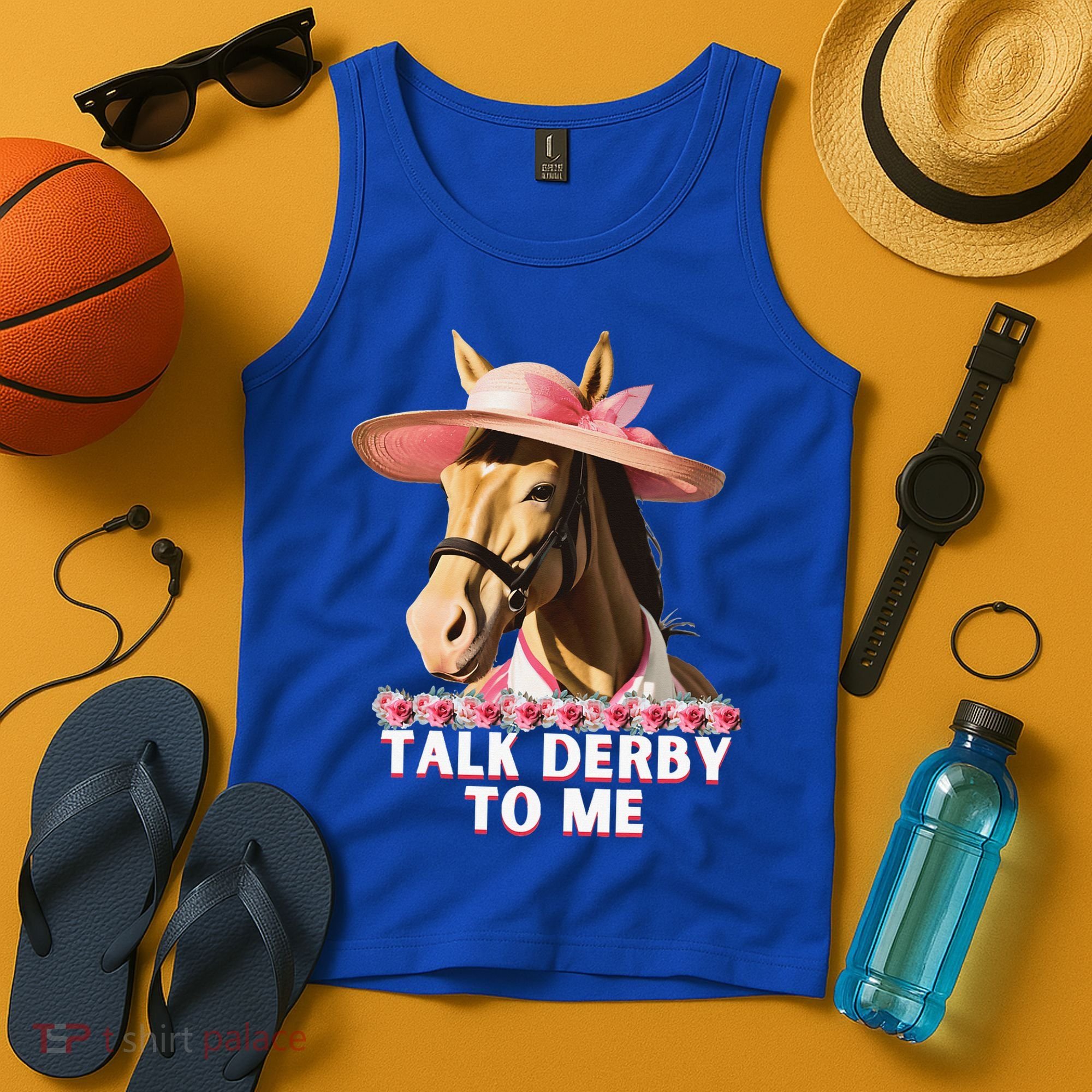 Talk Derby To Me Horse Racing Lover Tank Top