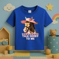 Talk Derby To Me Horse Racing Lover Toddler T-Shirt thumb 3