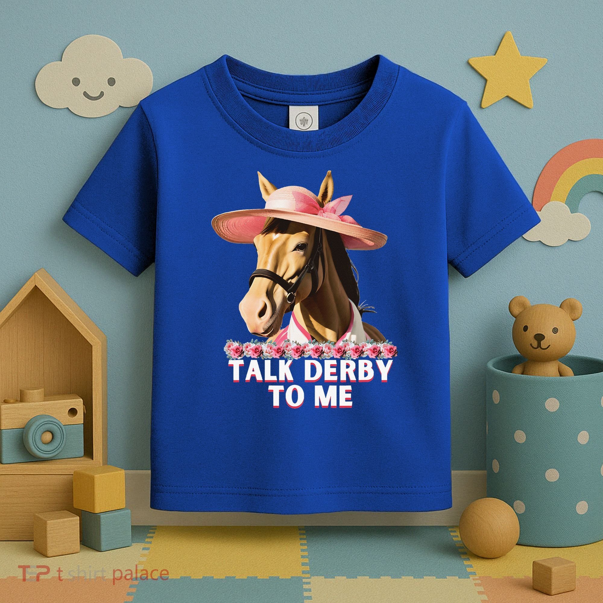 Talk Derby To Me Horse Racing Lover Toddler T-Shirt