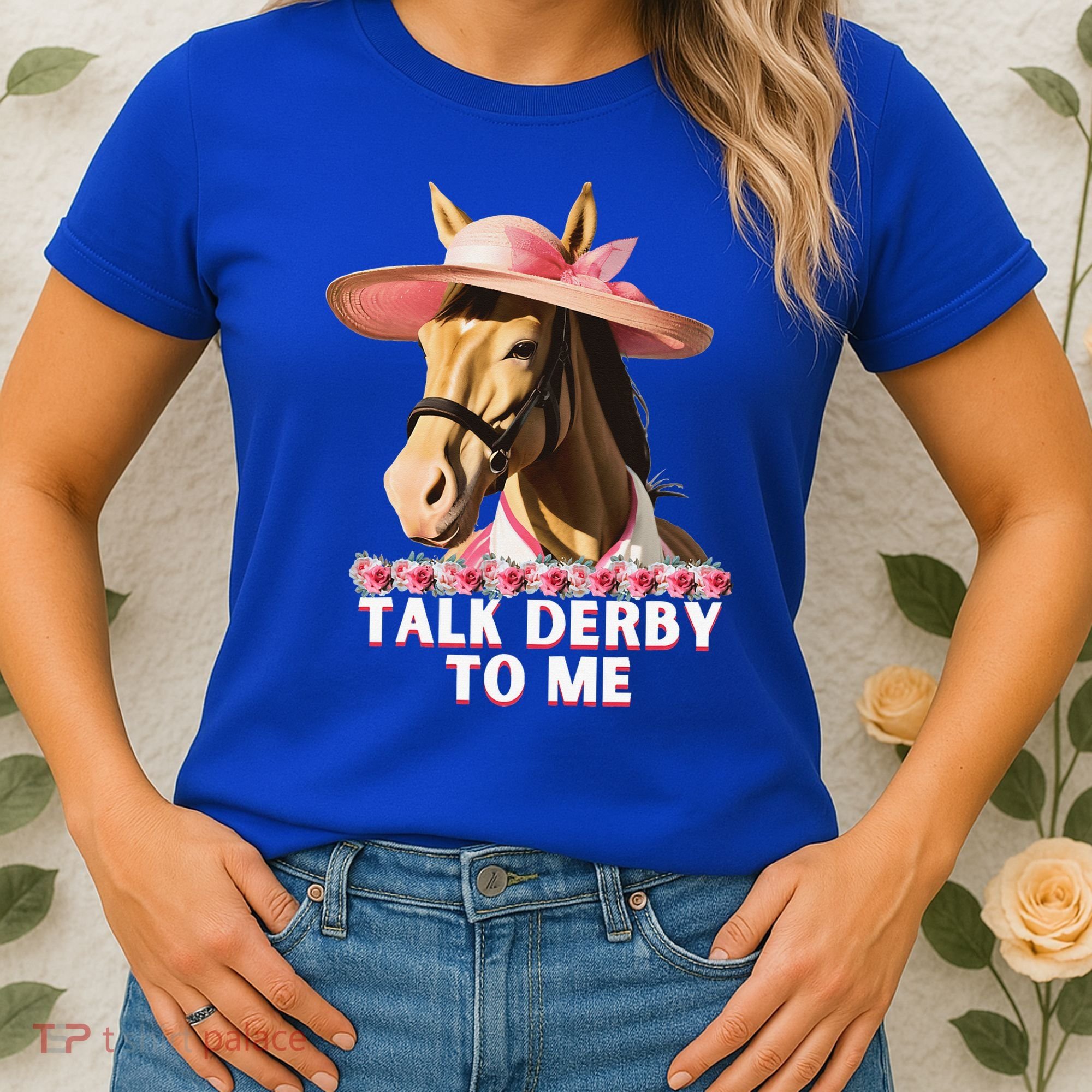 Talk Derby To Me Horse Racing Lover Women's T-Shirt