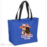 Talk Derby To Me Horse Racing Lover Tote Bag thumb 2