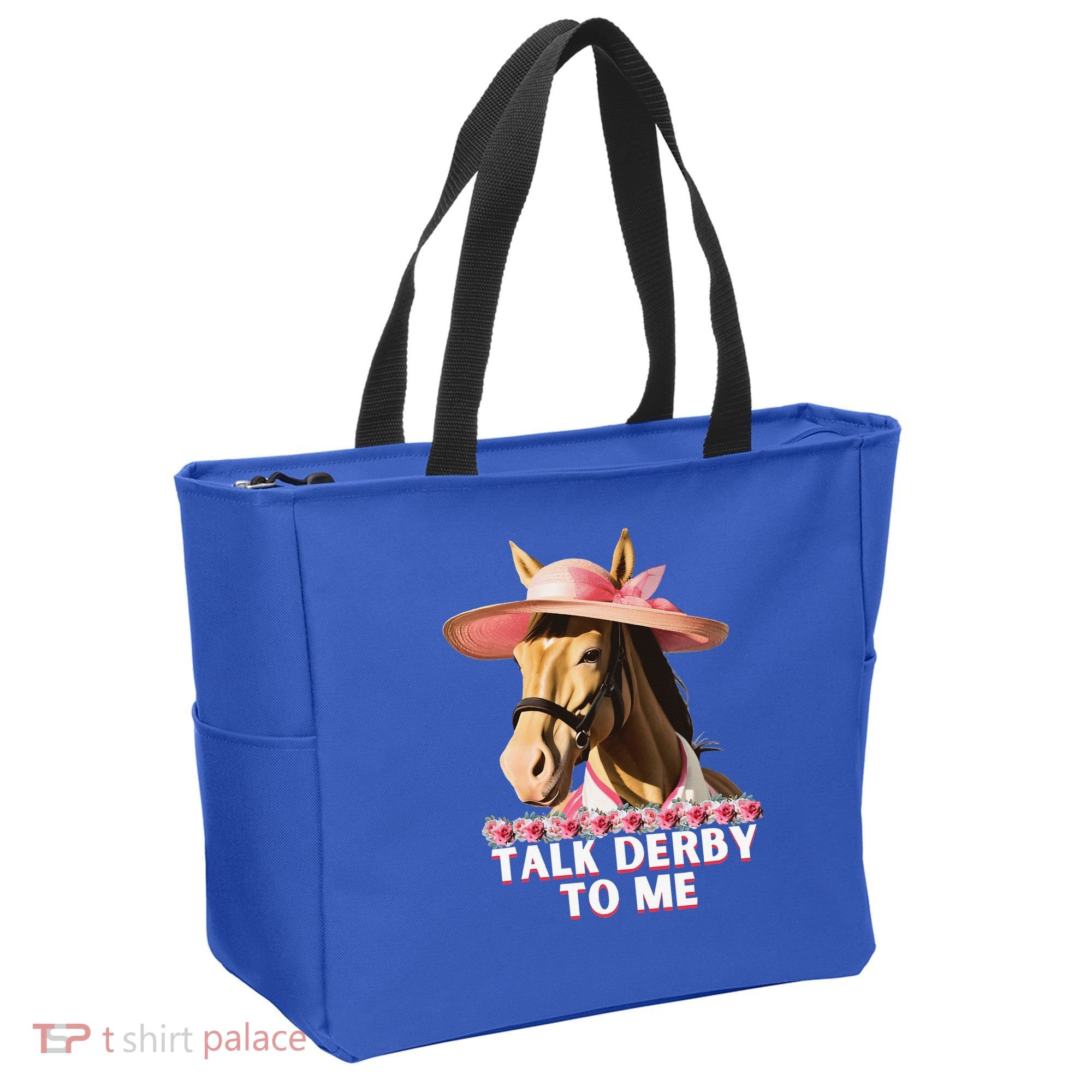 Talk Derby To Me Horse Racing Lover Tote Bag