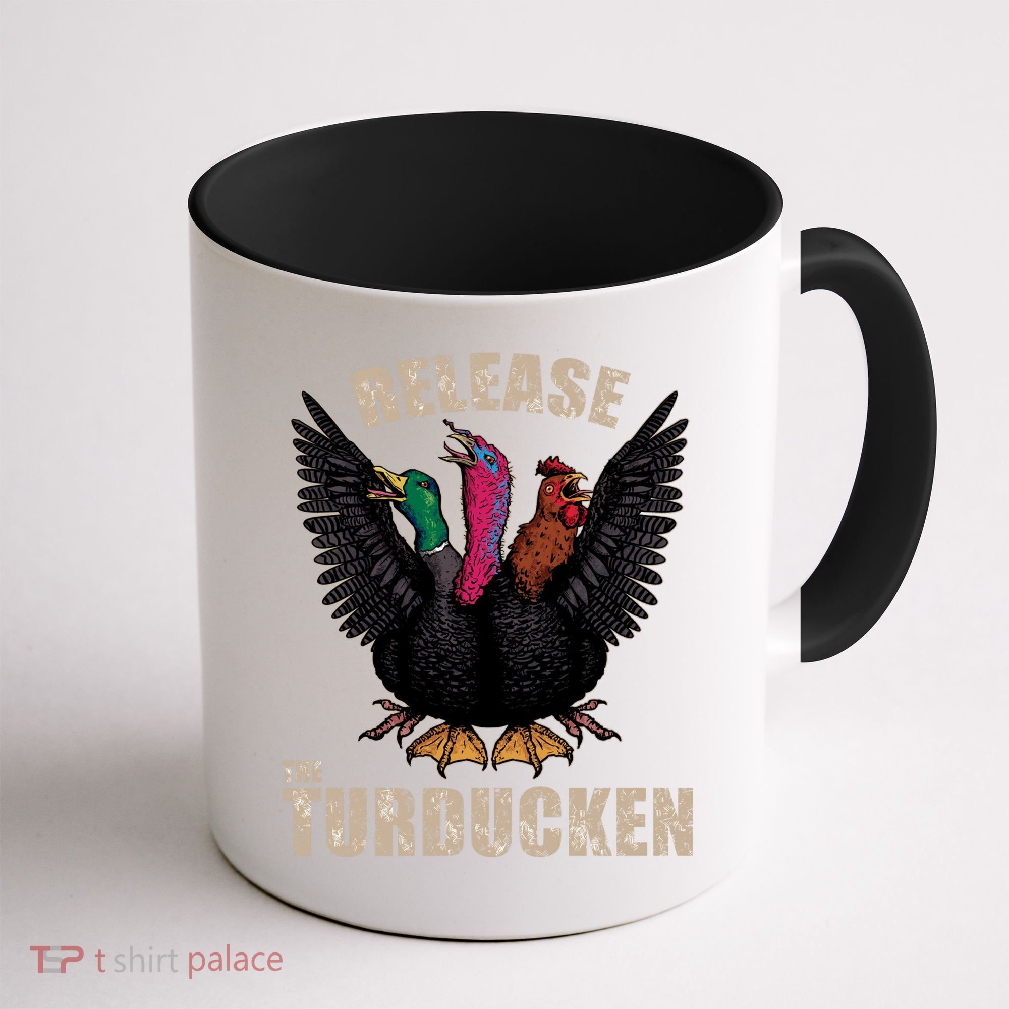 Thanksgiving Day Turkey Turducken Kaiju Monster Ugly Sweater Cute Gift Coffee Mug