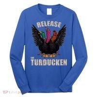 Thanksgiving Day Turkey Turducken Kaiju Monster Ugly Sweater Cute Gift Long Sleeve Shirt thumb 0