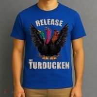 Thanksgiving Day Turkey Turducken Kaiju Monster Ugly Sweater Cute Gift T-Shirt thumb 3
