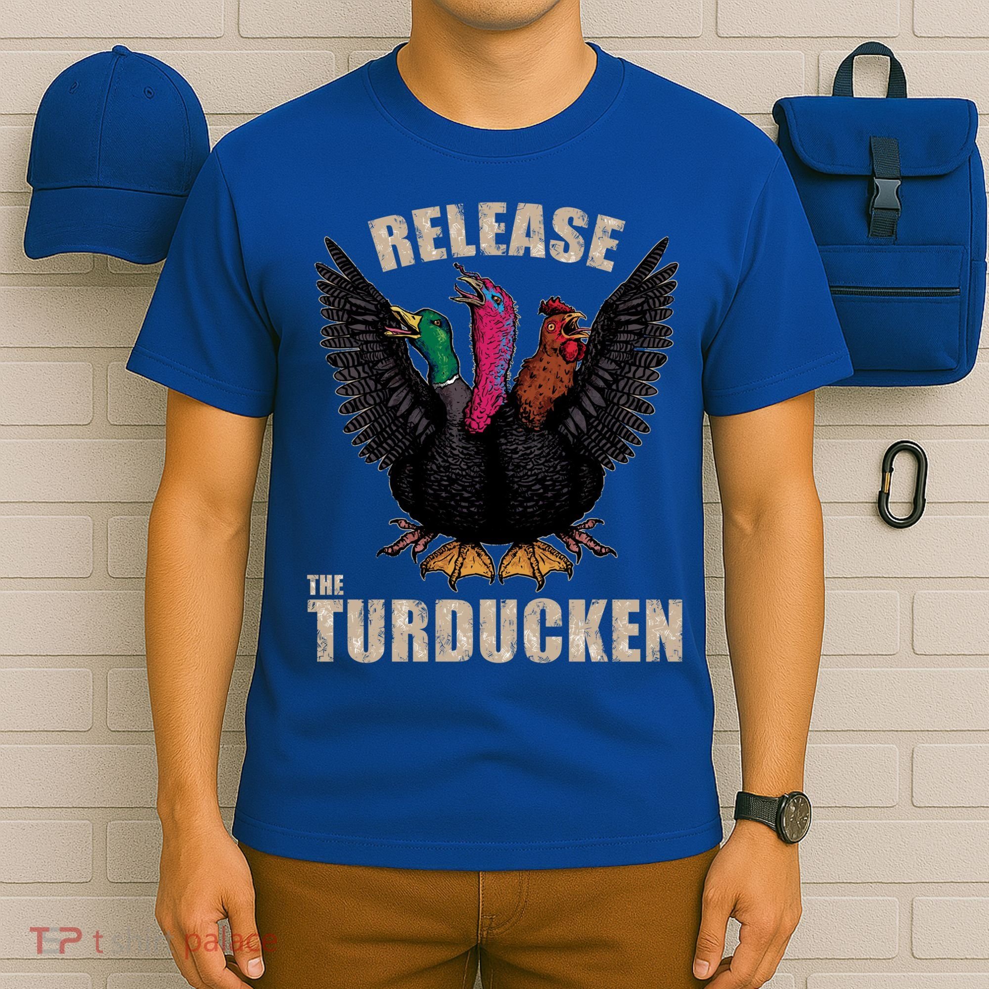 Thanksgiving Day Turkey Turducken Kaiju Monster Ugly Sweater Cute Gift T-Shirt