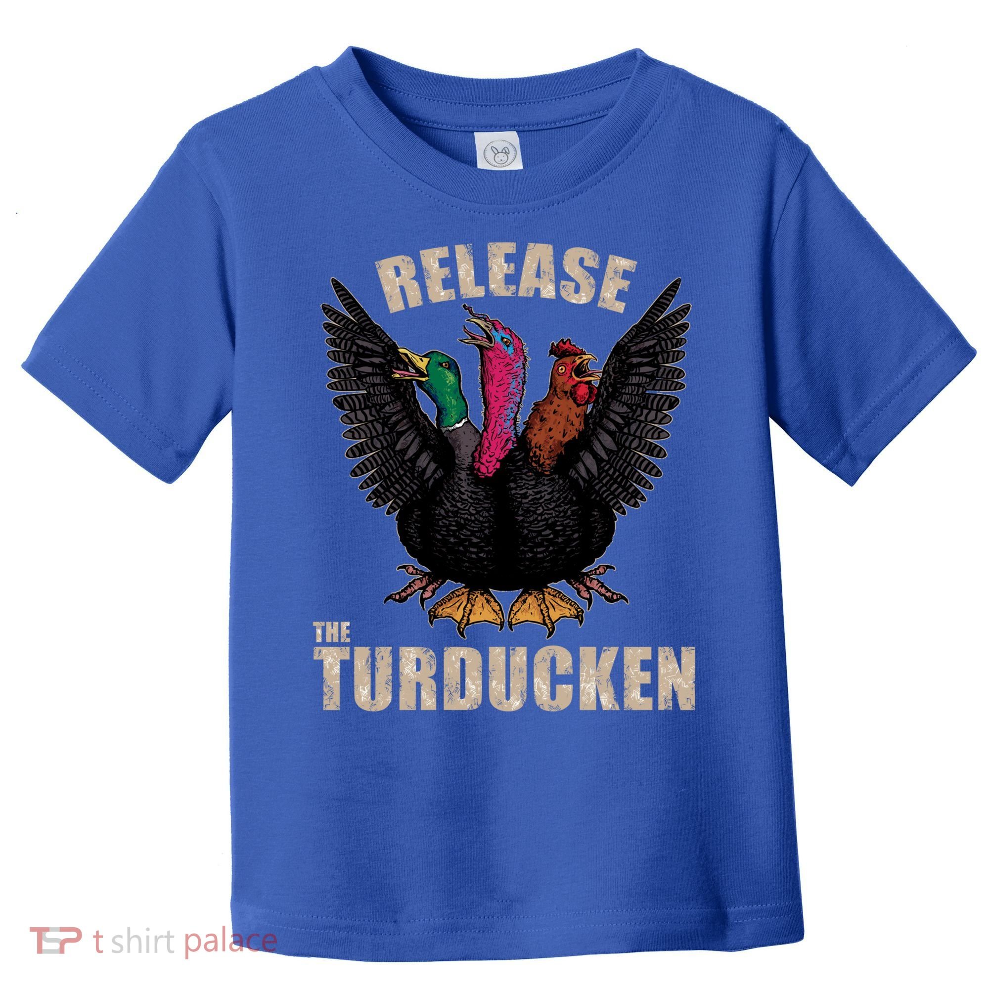 Thanksgiving Day Turkey Turducken Kaiju Monster Ugly Sweater Cute Gift Toddler T-Shirt