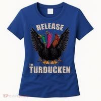 Thanksgiving Day Turkey Turducken Kaiju Monster Ugly Sweater Cute Gift Women's T-Shirt thumb 0