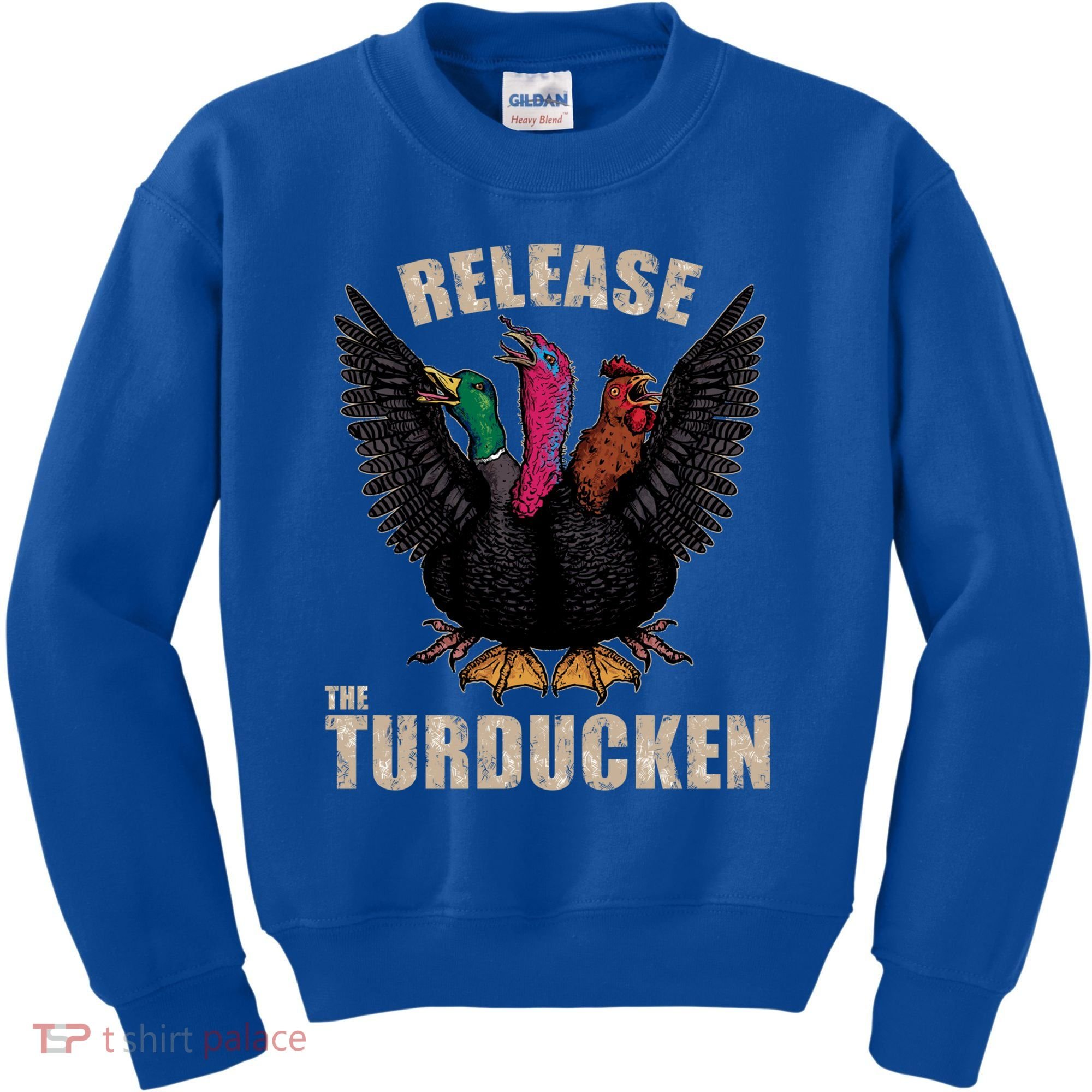 Thanksgiving Day Turkey Turducken Kaiju Monster Ugly Sweater Cute Gift Kids Sweatshirt