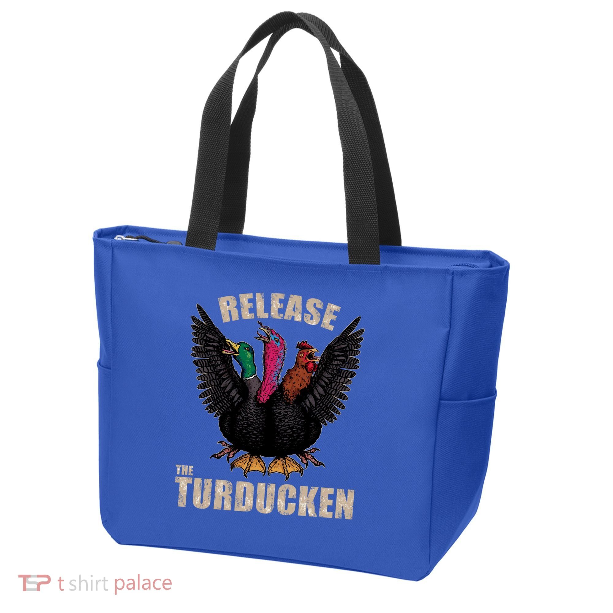 Thanksgiving Day Turkey Turducken Kaiju Monster Ugly Sweater Cute Gift Tote Bag