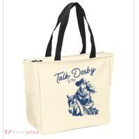 Talk Derby To Me Funny Horse Racing Lover Derby Day 2024 Tote Bag thumb 2