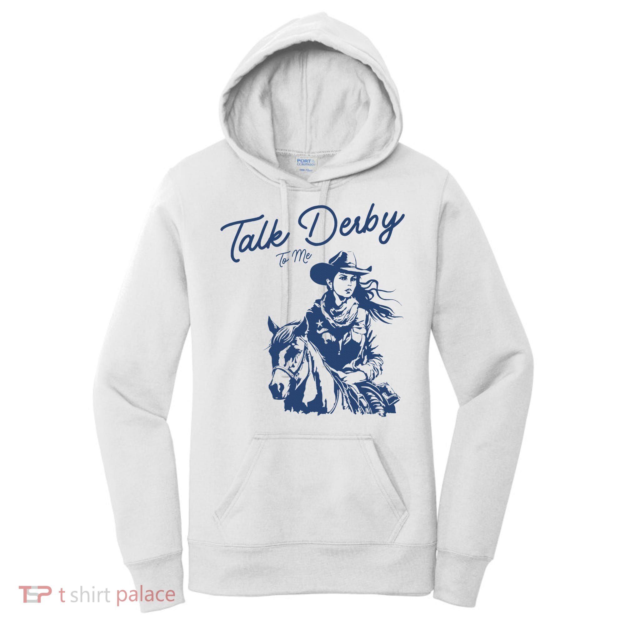 Talk Derby To Me Funny Horse Racing Lover Derby Day 2024 Women's Hoodie