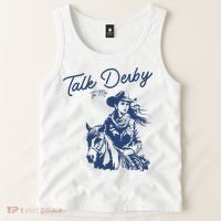 Talk Derby To Me Funny Horse Racing Lover Derby Day 2024 Tank Top thumb 2