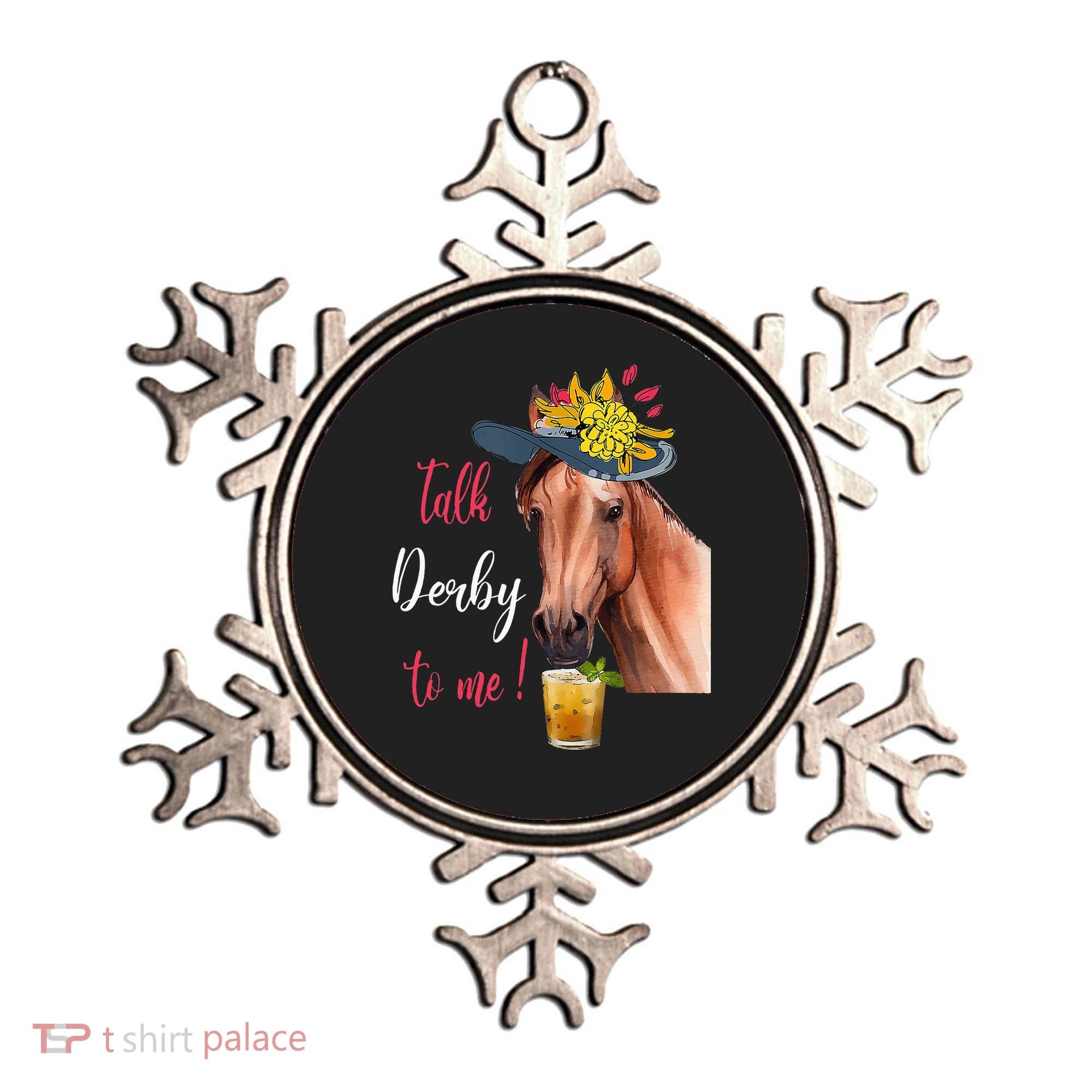 Talk Derby To Me Funny Horse Racing Lover Derby Day Ornament