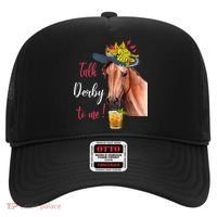 Talk Derby To Me Funny Horse Racing Lover Derby Day Hat thumb 0