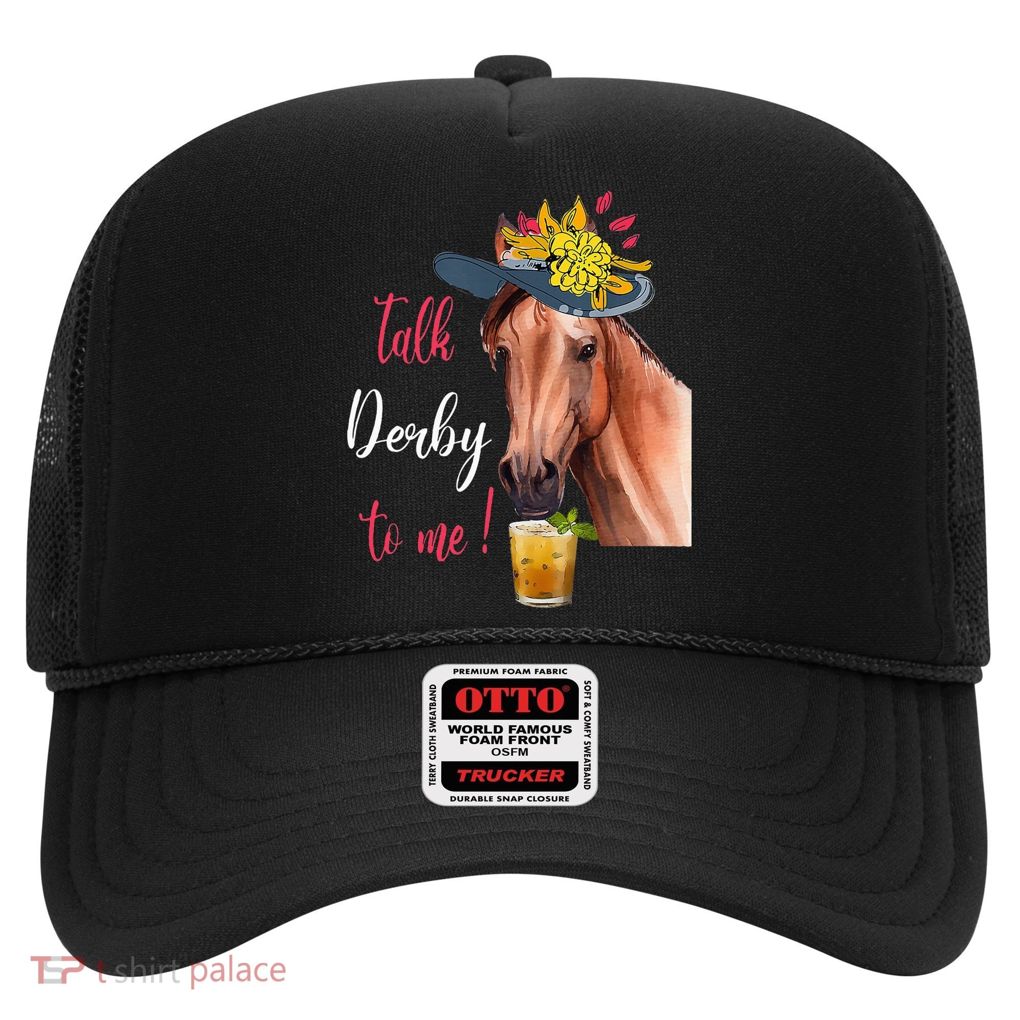 Talk Derby To Me Funny Horse Racing Lover Derby Day Hat