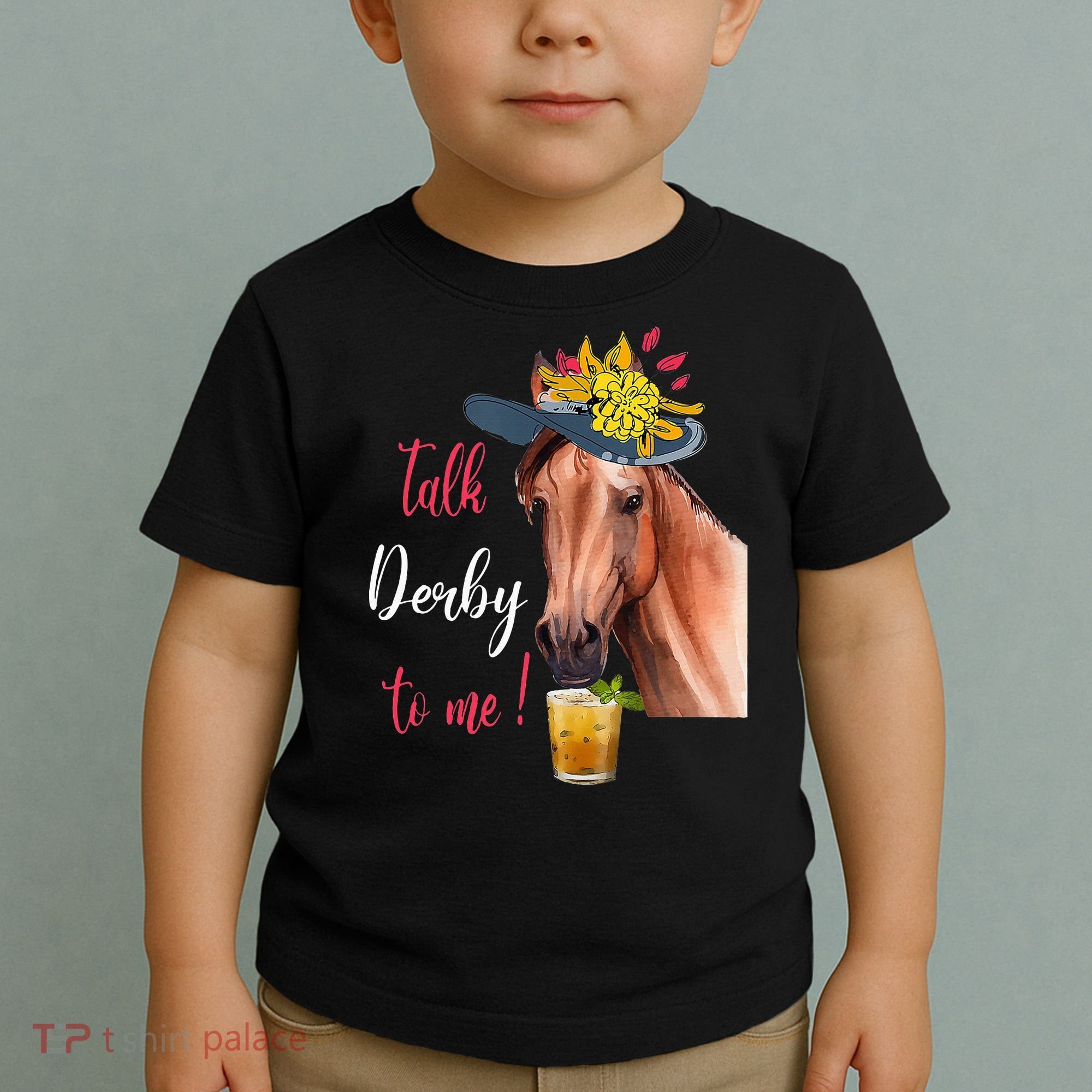 Talk Derby To Me Funny Horse Racing Lover Derby Day Toddler T-Shirt