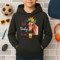 Talk Derby To Me Funny Horse Racing Lover Derby Day Kids Hoodie thumb 2