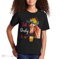 Talk Derby To Me Funny Horse Racing Lover Derby Day Kids T-Shirt thumb 2
