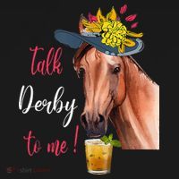 Talk Derby To Me Funny Horse Racing Lover Derby Day Tote Bag thumb 4
