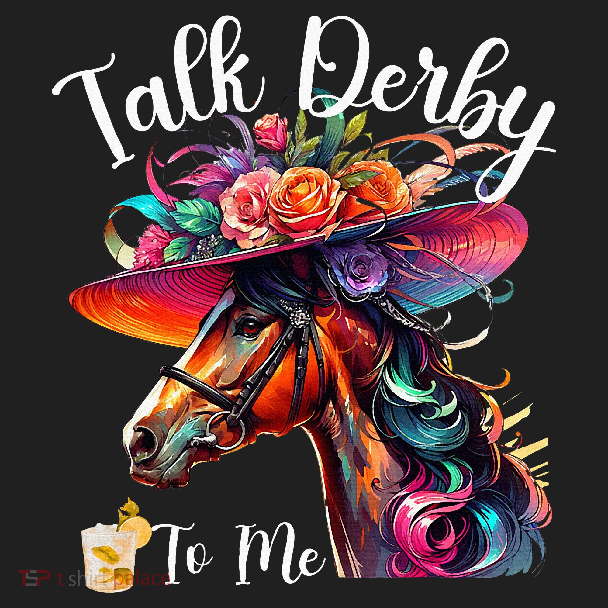 Talk Derby To Me Funny Racing Horse Women's Sweatshirt