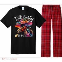 Talk Derby To Me Funny Racing Horse Pajama Set thumb 0