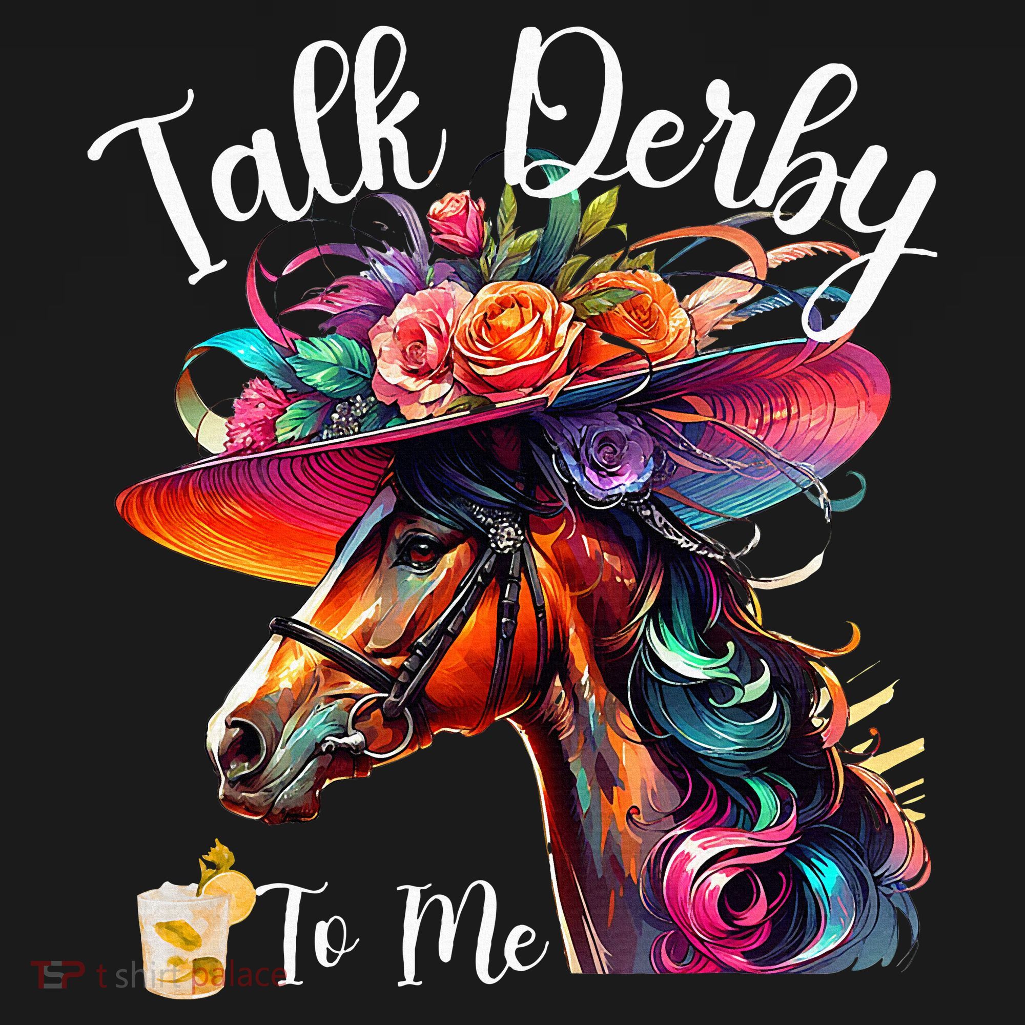 Talk Derby To Me Funny Racing Horse Women's Hoodie