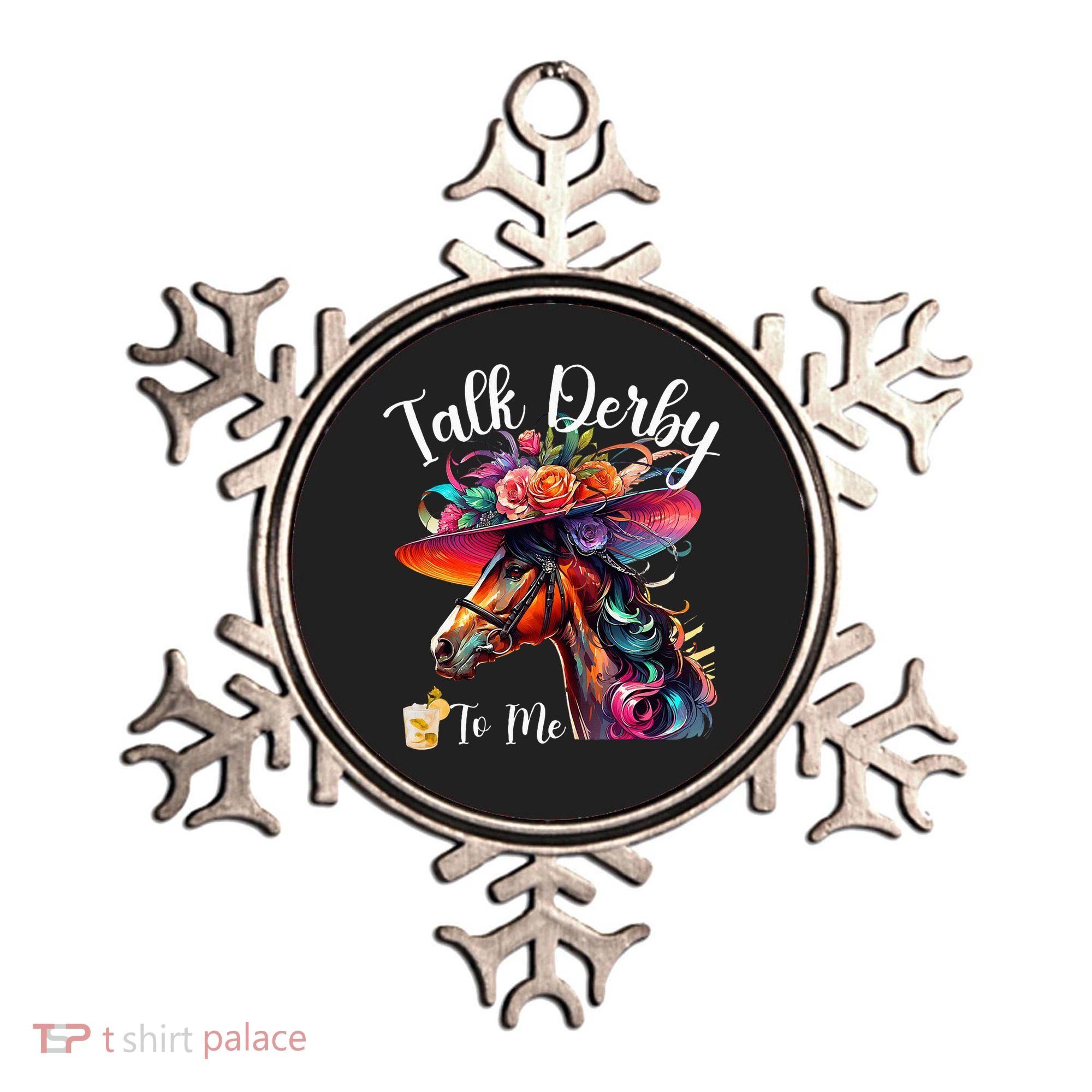 Talk Derby To Me Funny Racing Horse Ornament