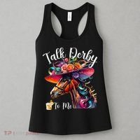 Talk Derby To Me Funny Racing Horse Women's Tank Top thumb 3