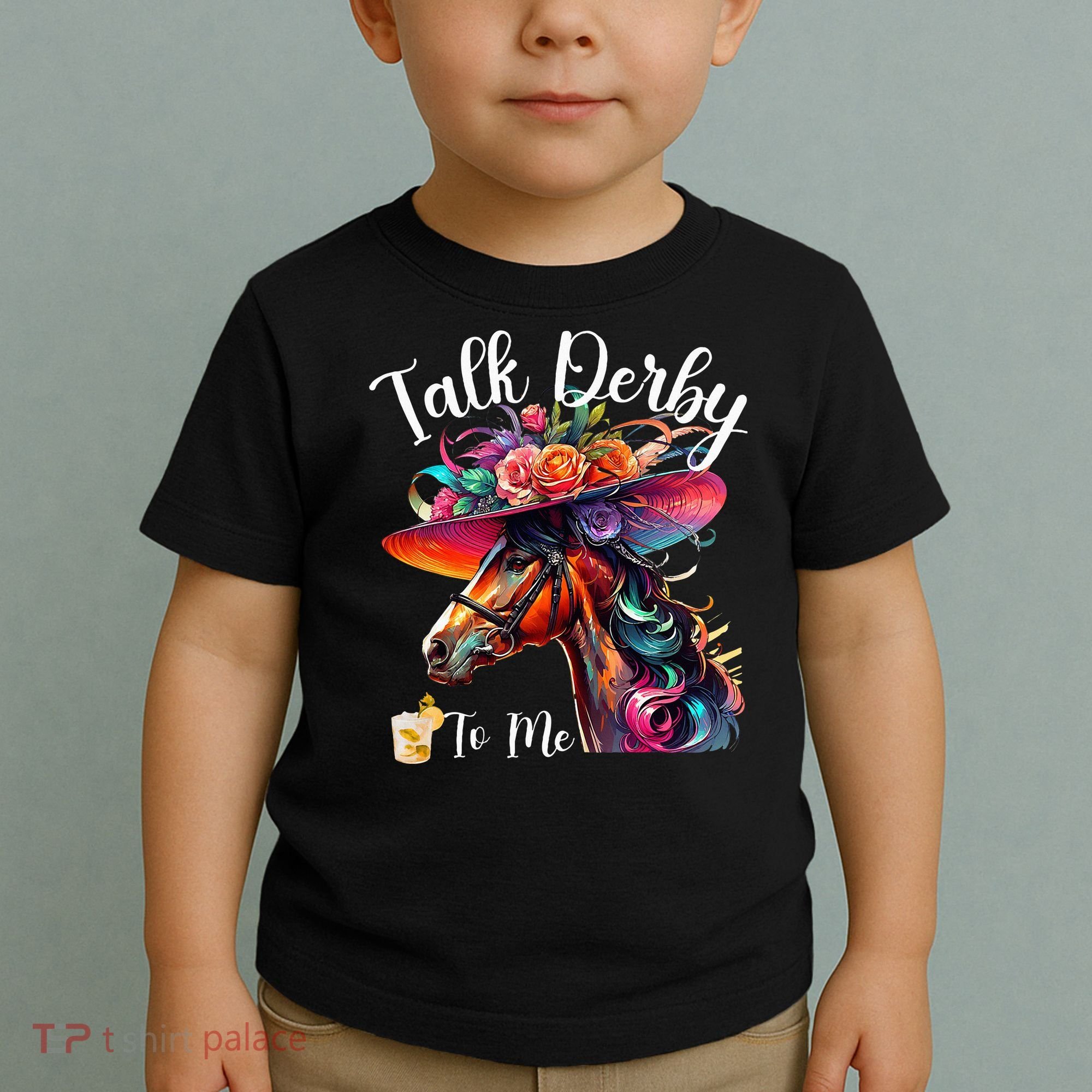 Talk Derby To Me Funny Racing Horse Toddler T-Shirt