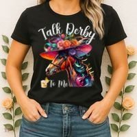 Talk Derby To Me Funny Racing Horse Women's T-Shirt thumb 2
