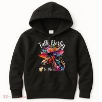 Talk Derby To Me Funny Racing Horse Kids Hoodie thumb 0
