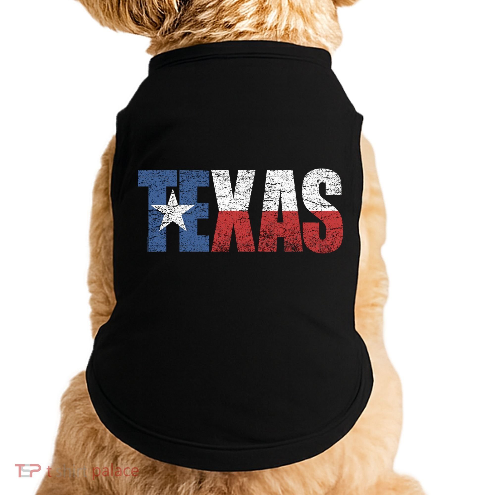 Texas | distressed Texas Flag Doggie Tank
